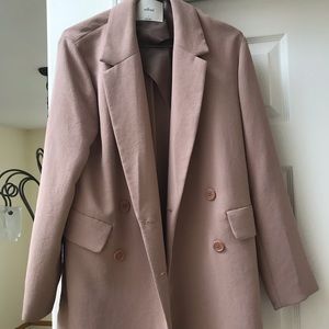 Aritzia Wilfred Margaux Blazer in Blush Pink 1